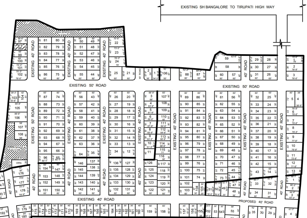 Gated Community Layout Open Sites Sale Chandragiri Tirupati Road